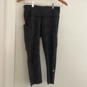 Lululemon Fast and Free Reflective High Rise Crop 19” Legging